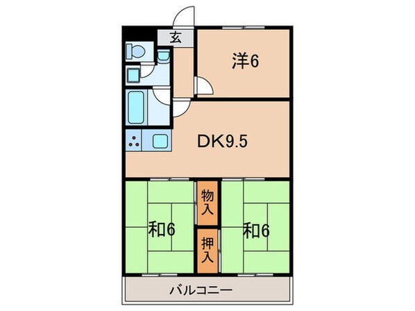 メゾン・竹原の物件間取画像